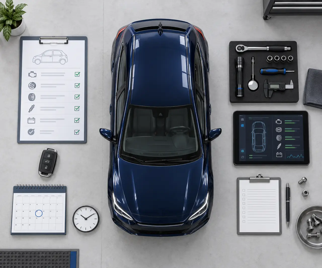 Une voiture neuve passe son premier contrôle technique avant ses 4 ans