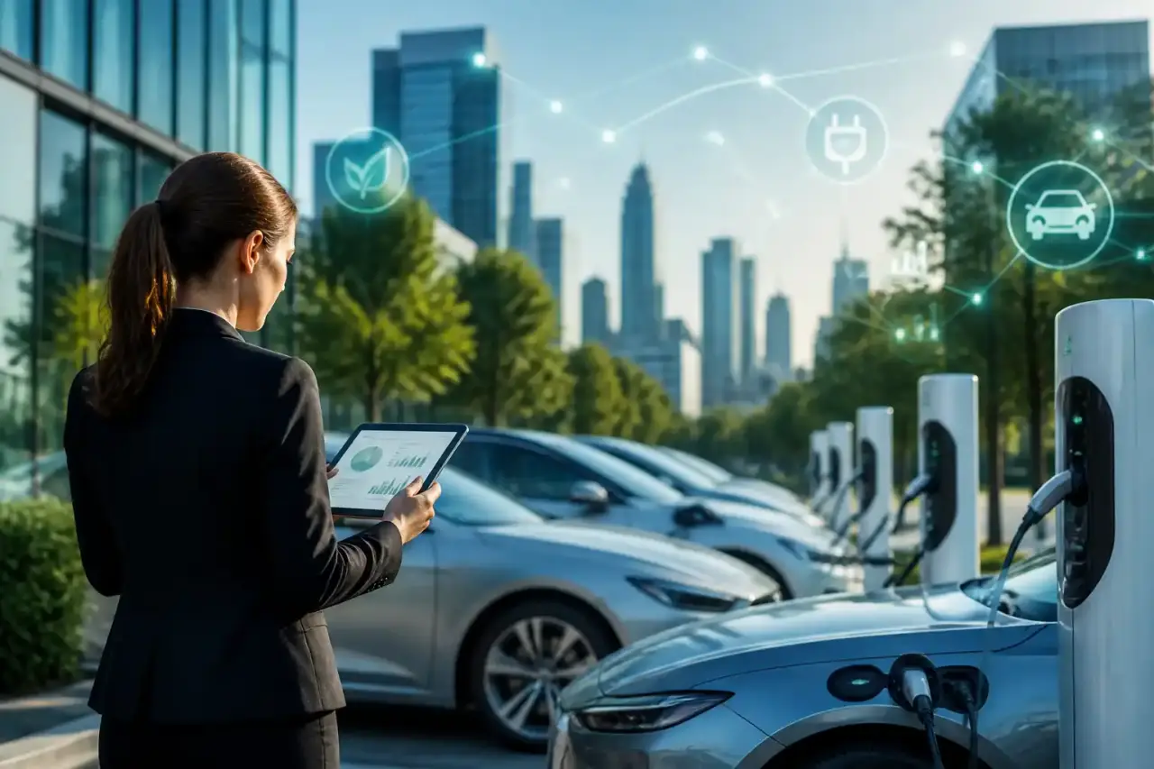 Flotte connectée, IA et recharge de véhicules d'entreprise