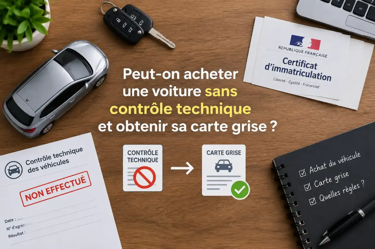 Peut-on acheter une voiture sans contrôle technique et obtenir sa carte grise ?