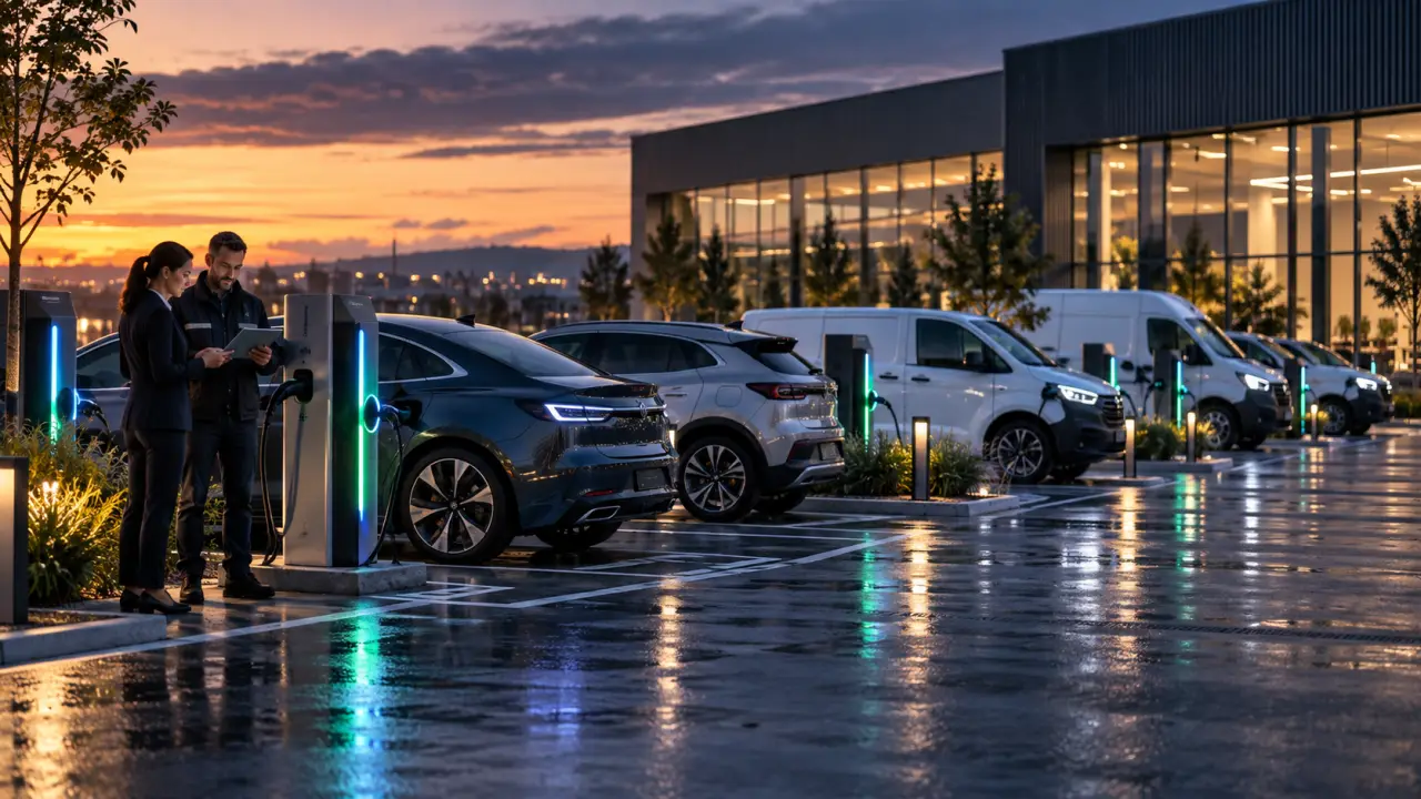 Bornes de recharge intelligentes pour une flotte de véhicules électriques