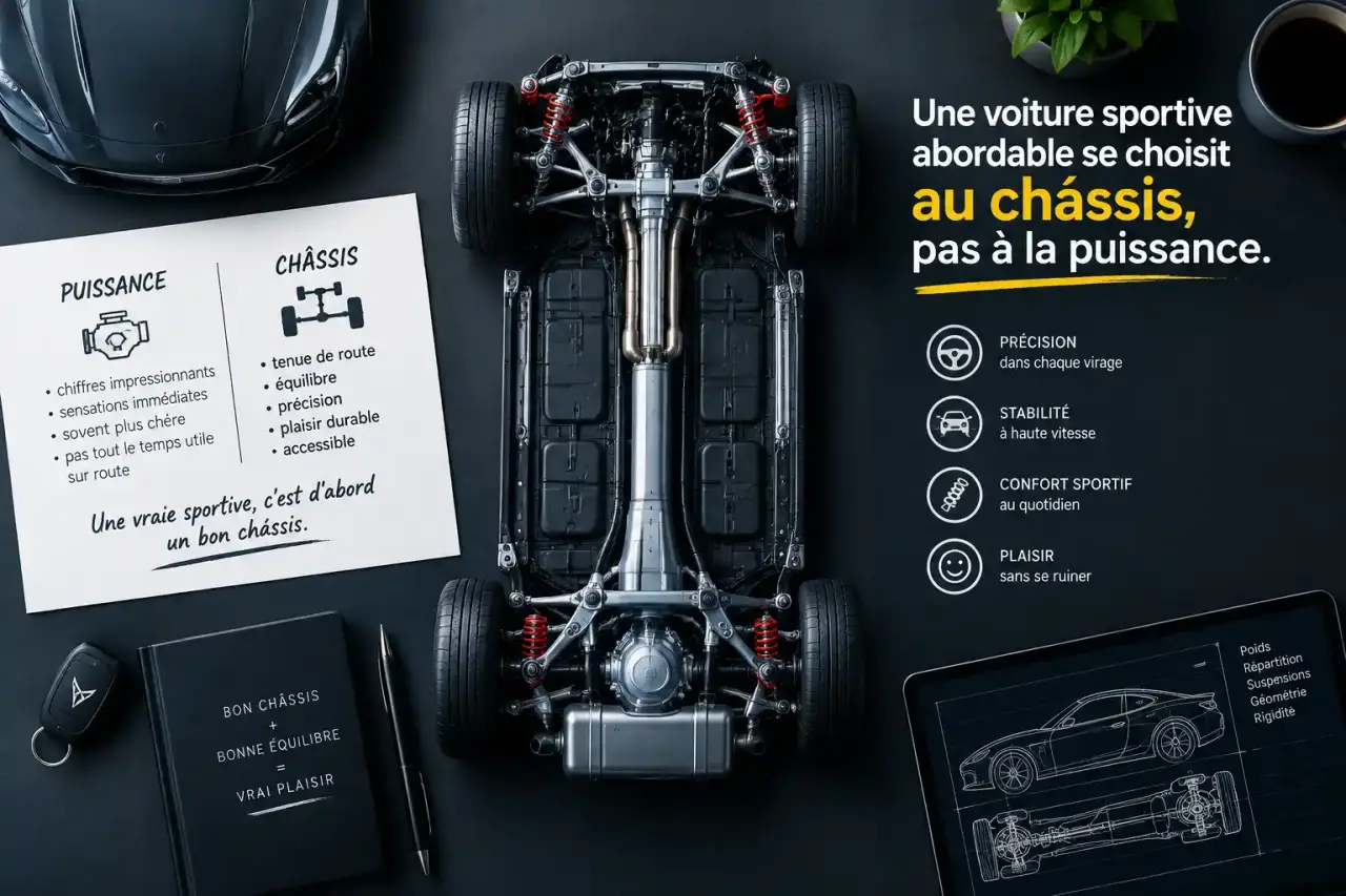 Une voiture sportive abordable se choisit au châssis, pas à la puissance